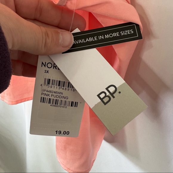 BP. Women’s Crop Satin Camisole in Pink Pudding - Sz 3X - Picture 9 of 9